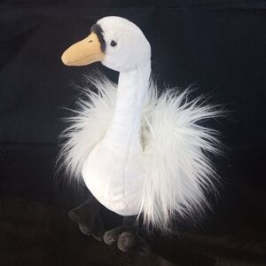 Jellycat 19" Large Solange Swan White Plush Stuffed Animal Excellent Condition